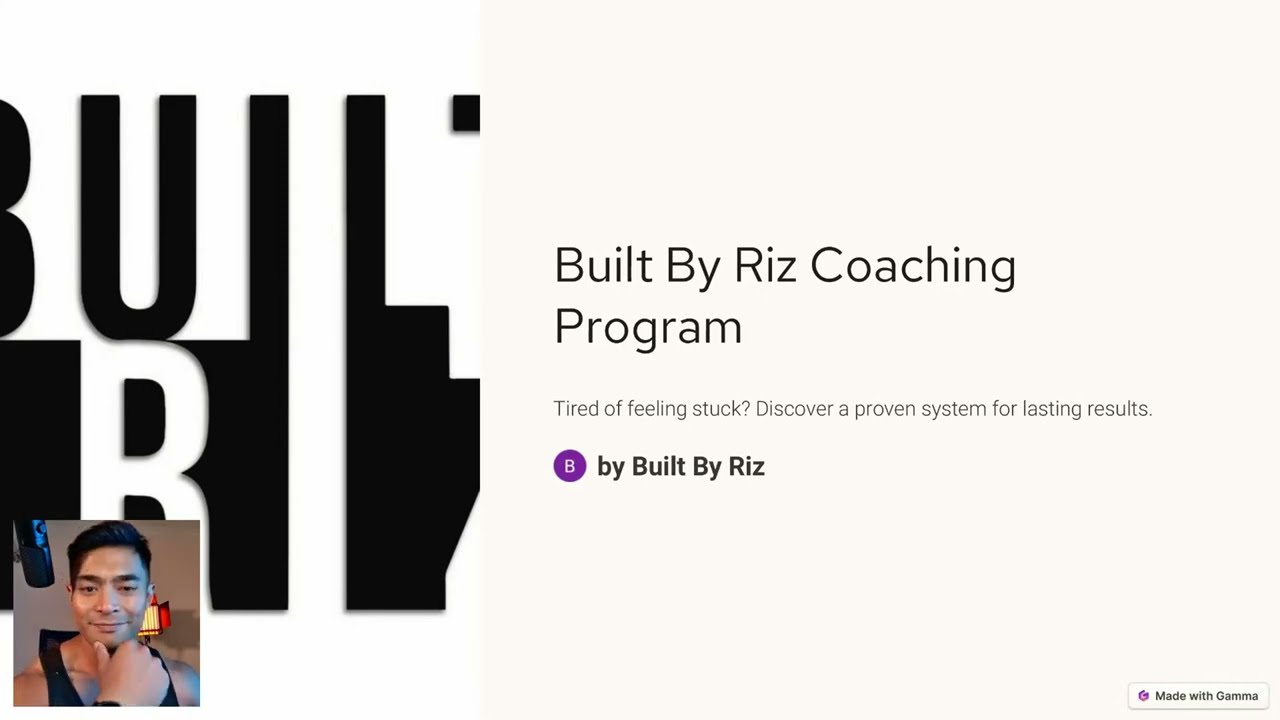 The full Built By Riz program walkthrough
